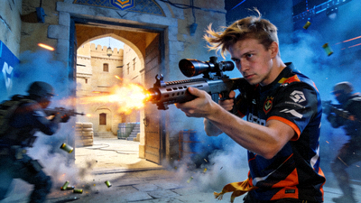 CS:GO职业选手s1mple盲狙天秀操作瞬间